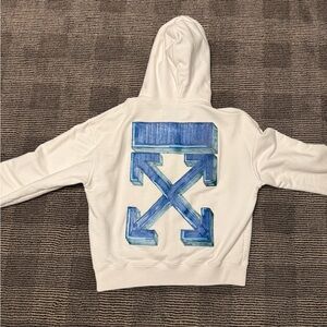 Off White Blue Marker Hoodie